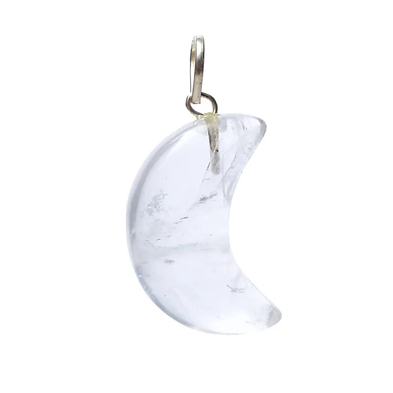 Gemstone moon pendant "Rhinestone"