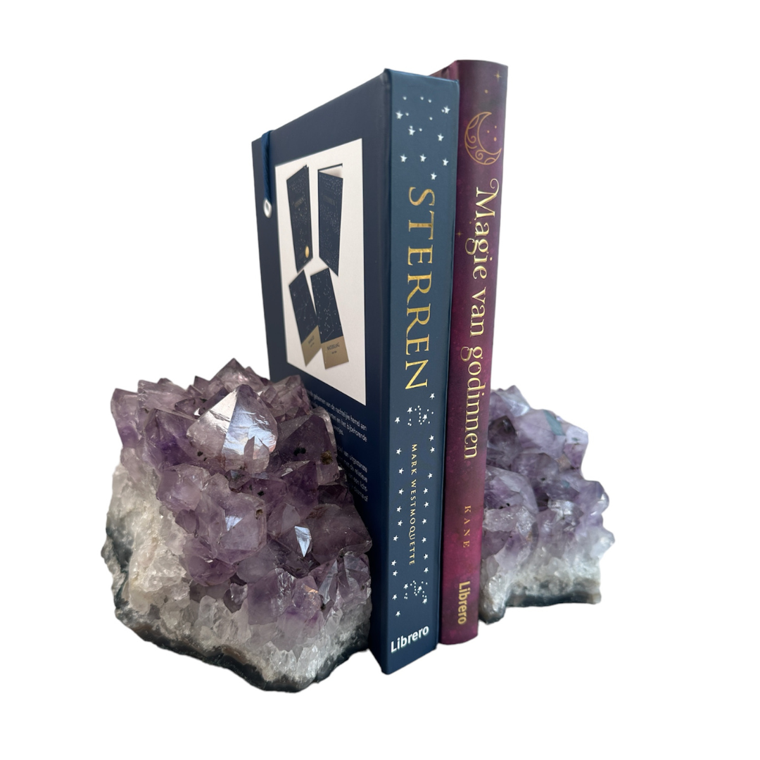 Buchstützen Amethyst