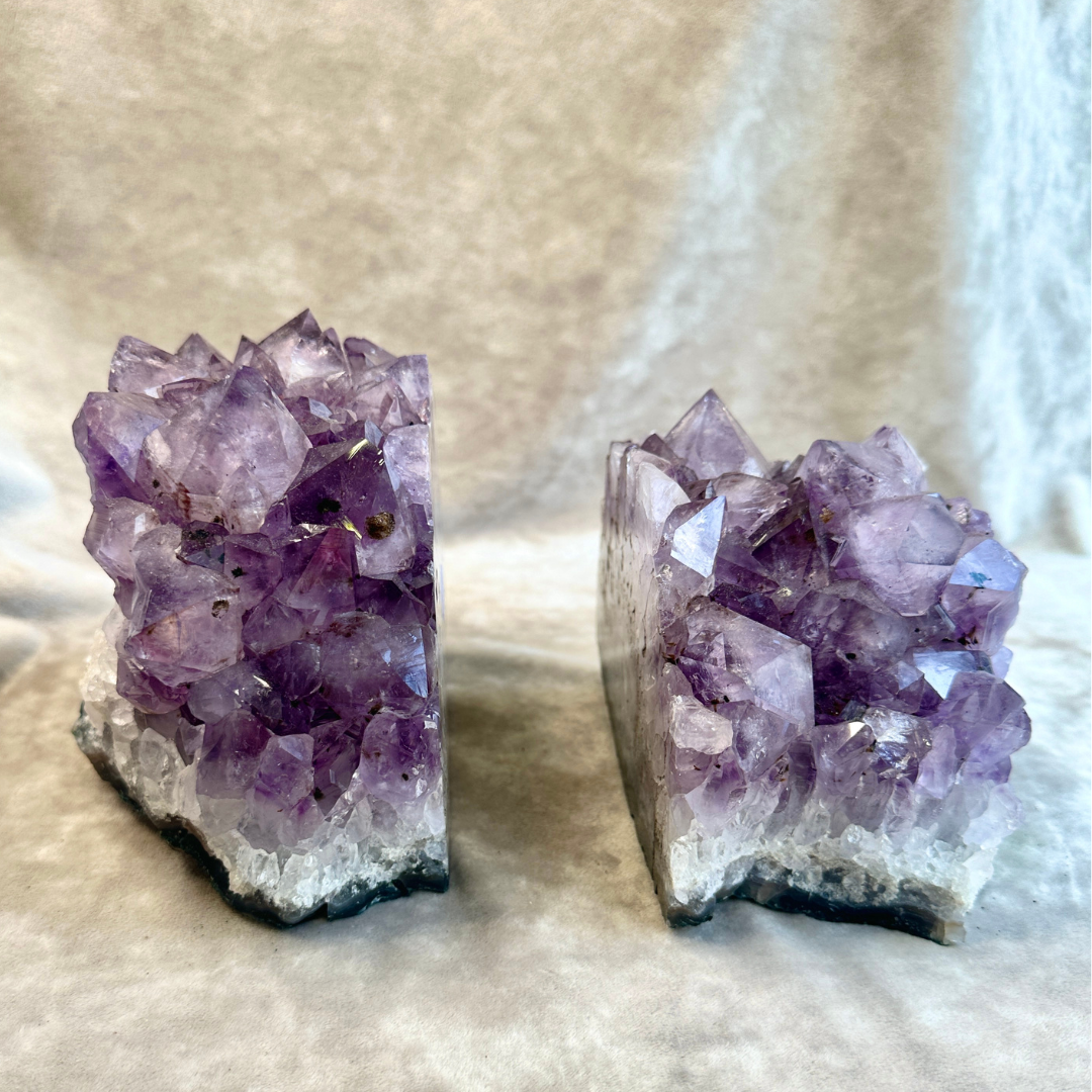 Buchstützen Amethyst