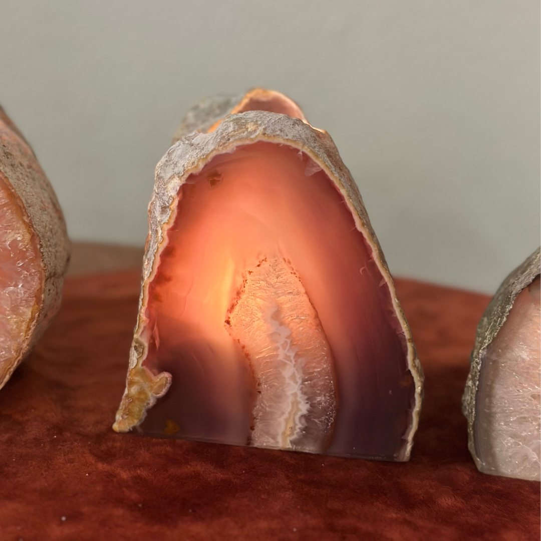 Agaat theelichthouder