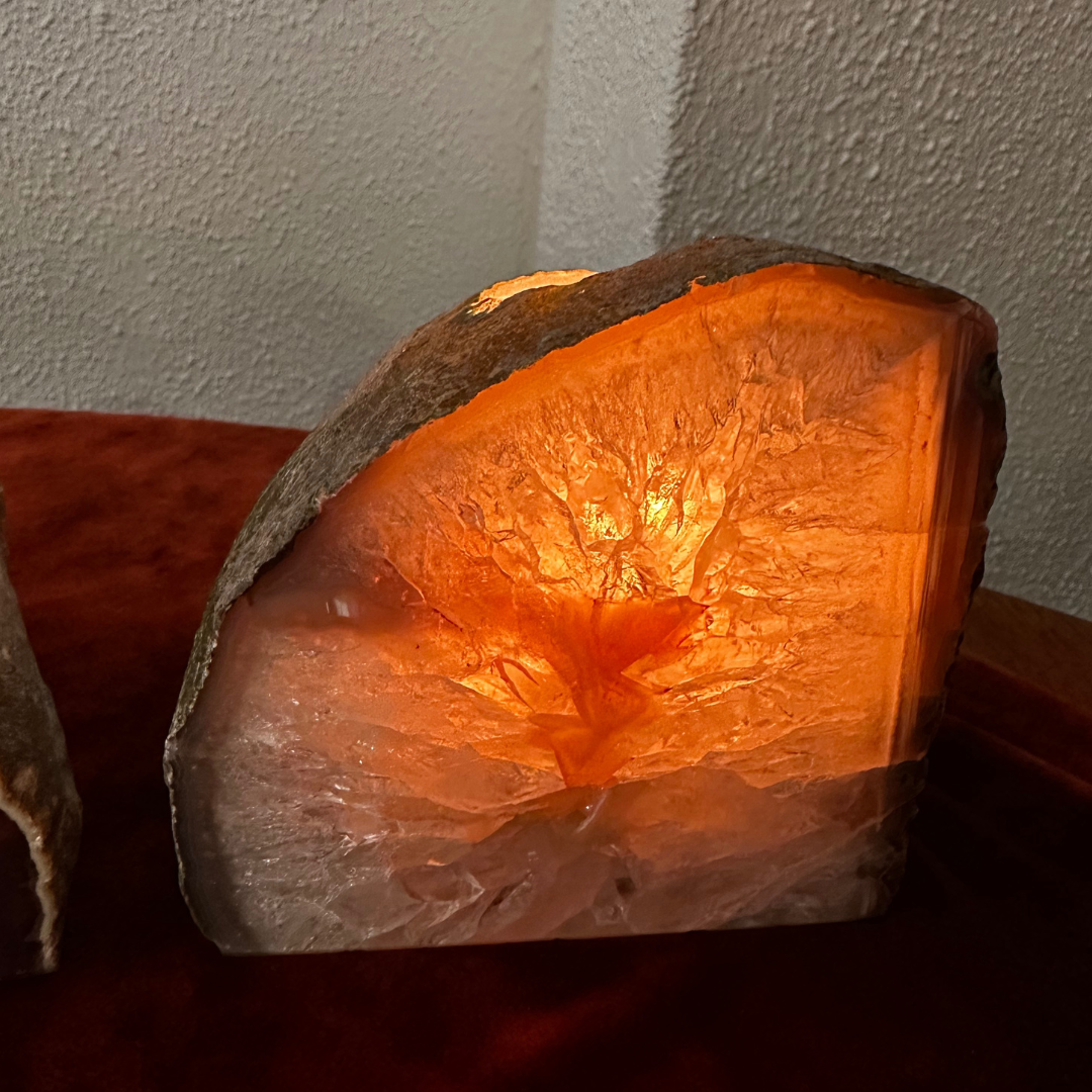 Agaat theelichthouder