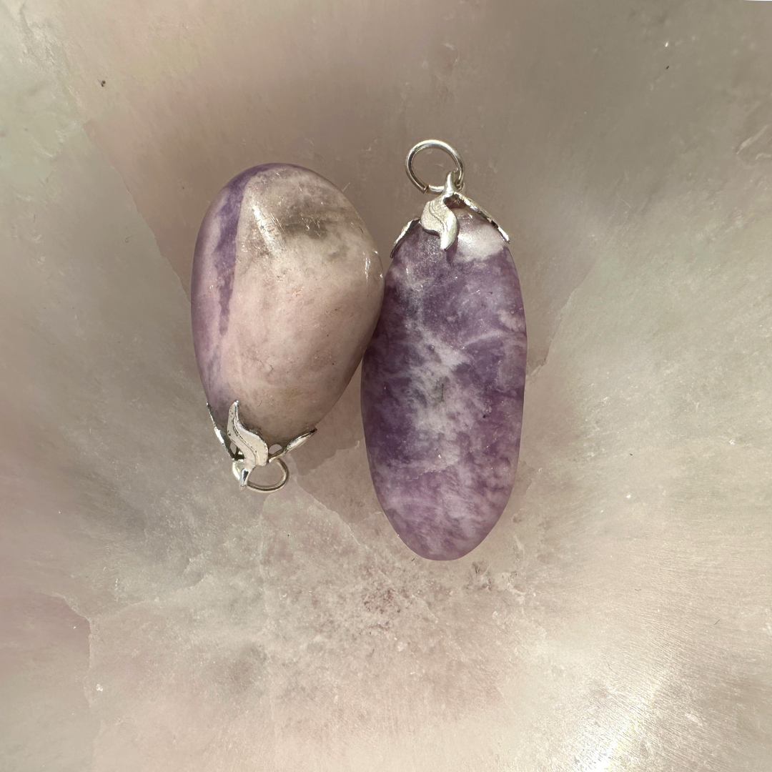 Lepidolite pendant