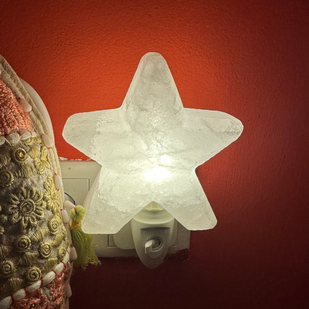 Night light salt stone star