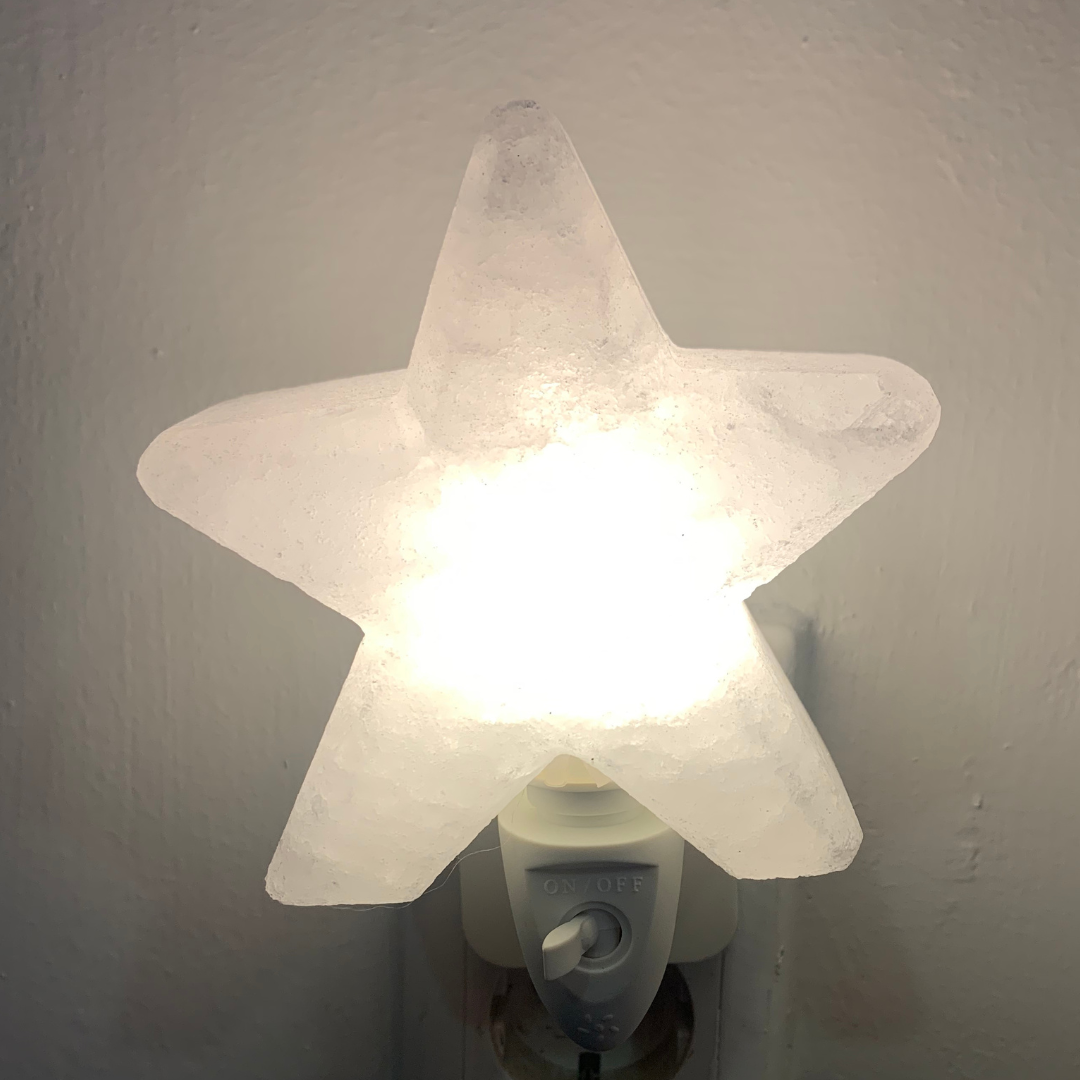 Night light salt stone star