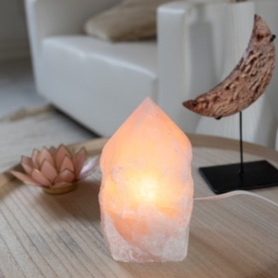 Rose quartz lamp