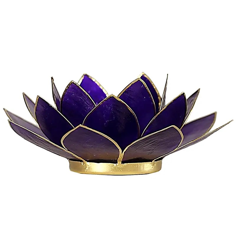 Lotus tealight holder Violet