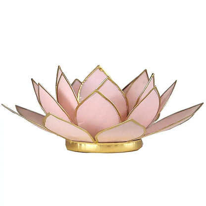 Lotus tealight holder pastel Pink