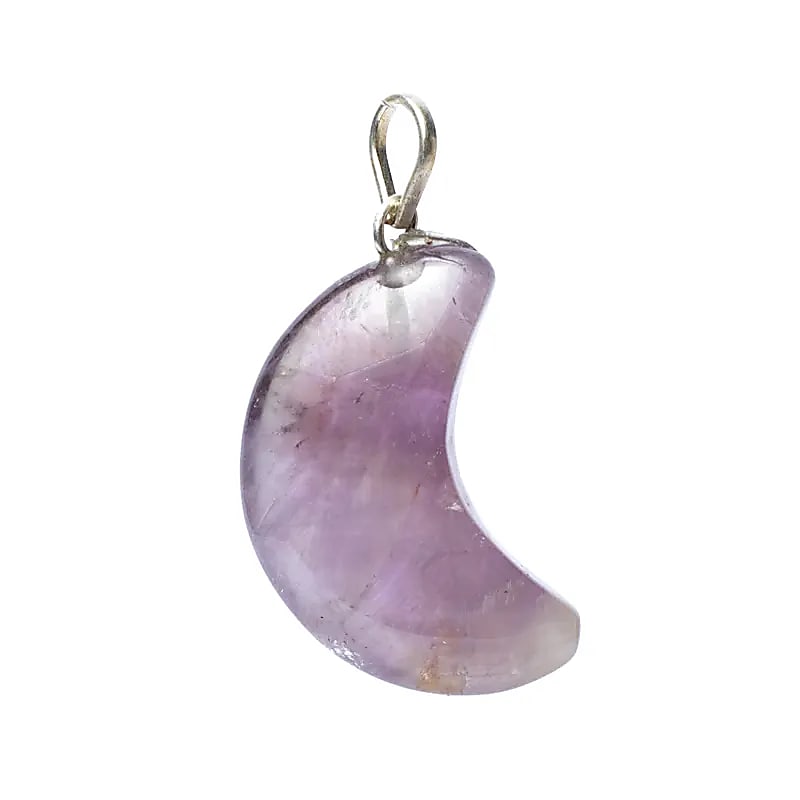 Gemstone moon pendant &