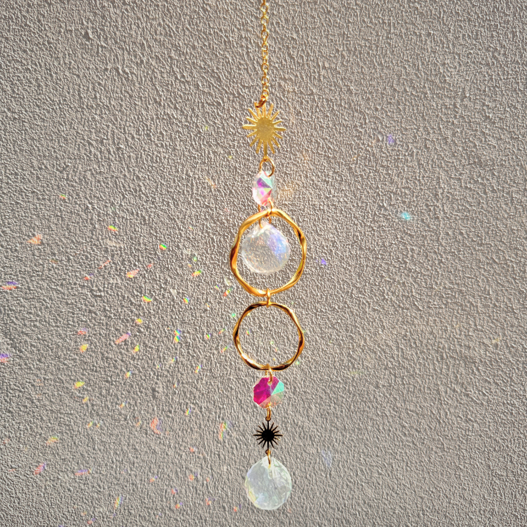 Suncatcher double twisted ring