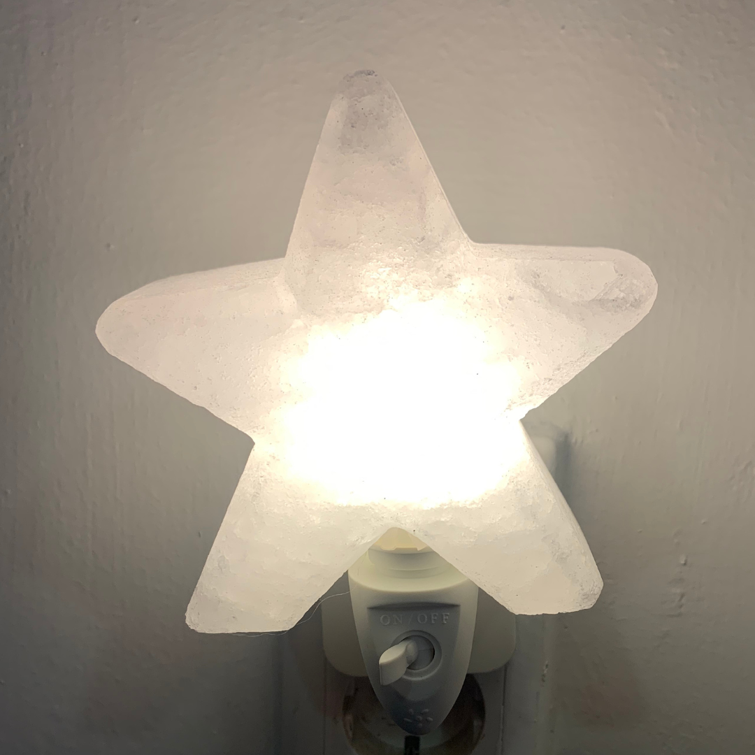 Night light salt stone star 