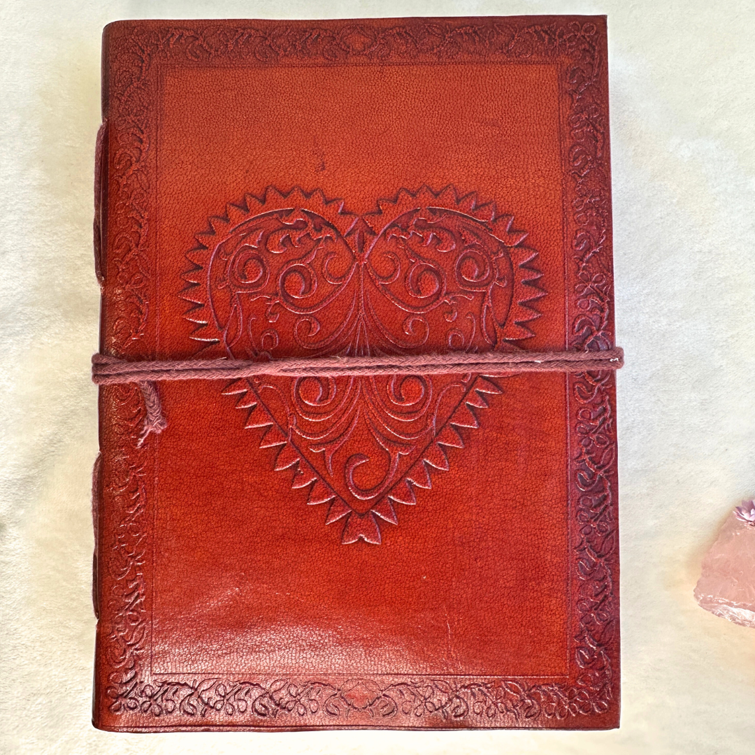 Notebook Leather Heart