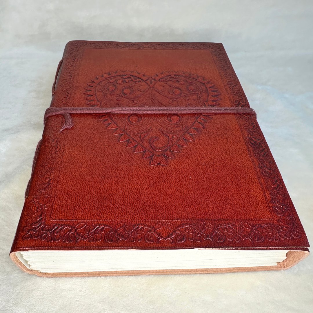 Notebook Leather Heart