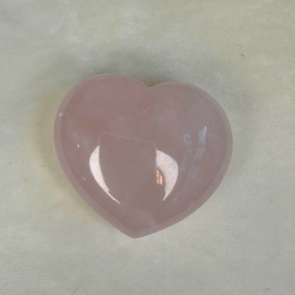 Rose quartz heart