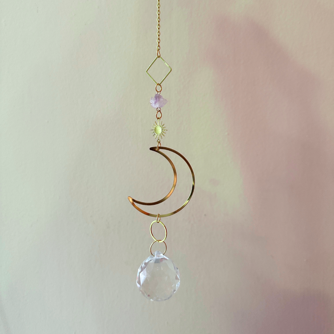 Suncatcher Moon/amethyst