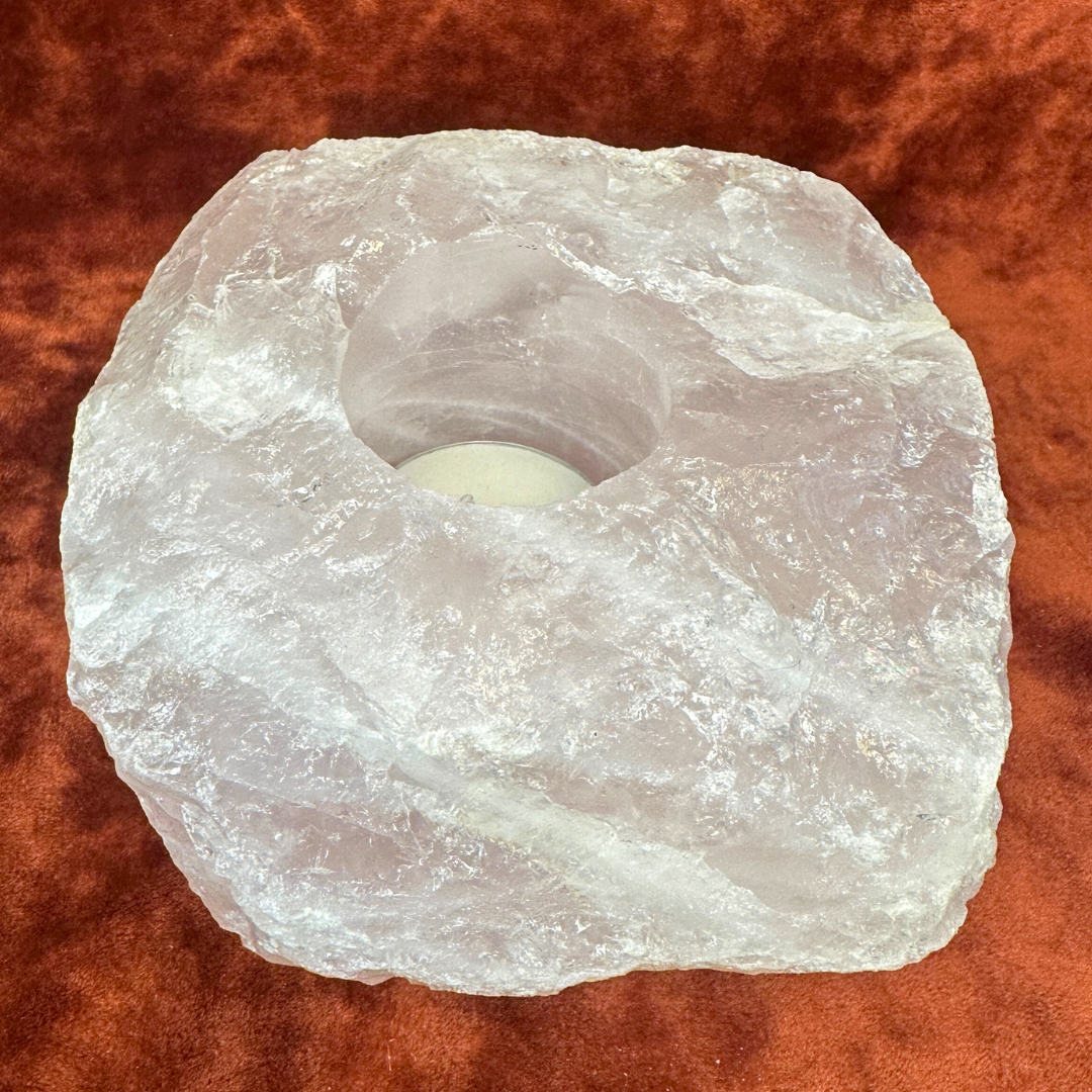 Rozenkwarts Theelicht houder