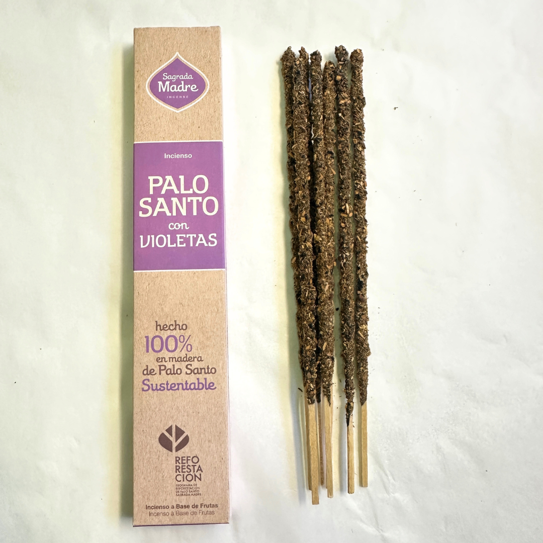 Palo Santo wierook met Viooltjes